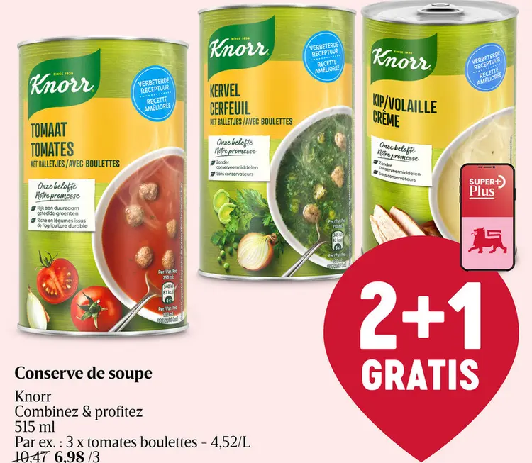 Offre: Conserve de soupe