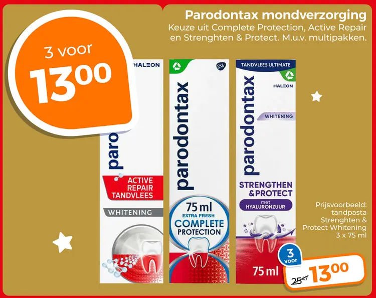 Aanbieding: Parodontax mondverzorging