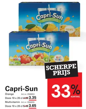 Aanbieding: Capri-Sun Orange