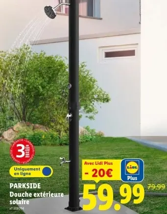 Offre: Douche extérieure solaire