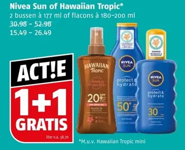 Aanbieding: Nivea Sun of Hawaiian Tropic