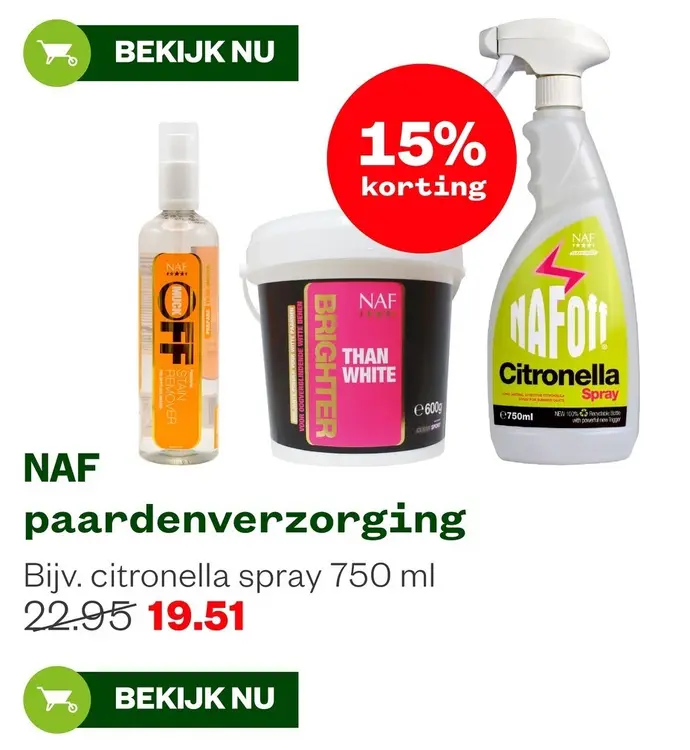 Aanbieding: NAF paardenverzorging