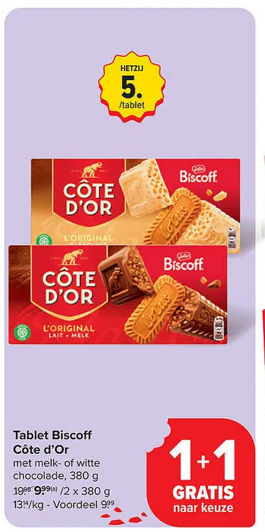 Aanbieding: Tablet Biscoff