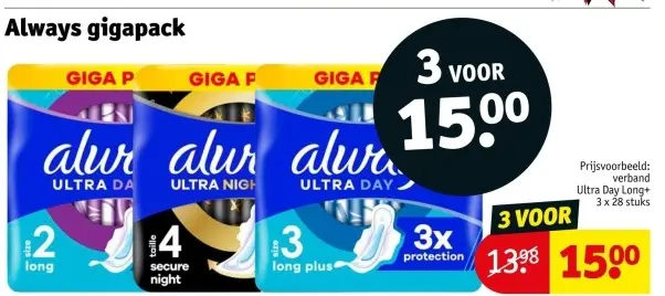 Aanbieding: Always gigapack