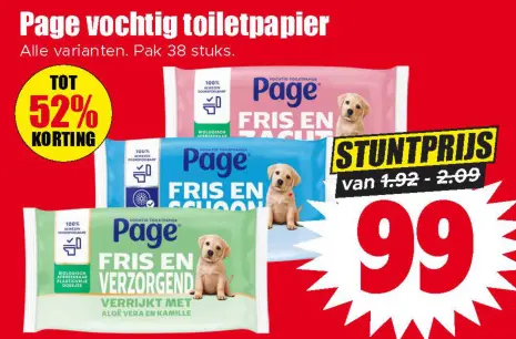 Aanbieding: Vochtig toiletpapier