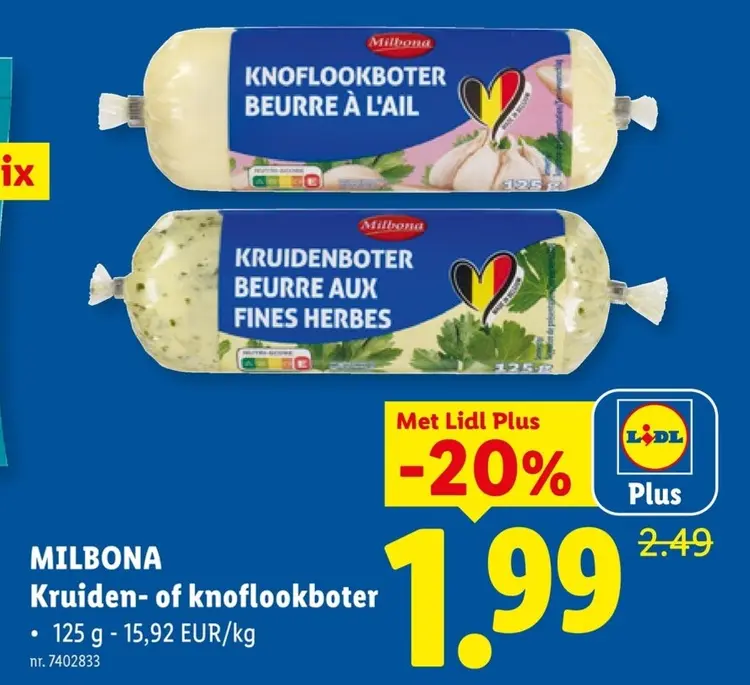 Promotie: Kruiden- of knoflookboter