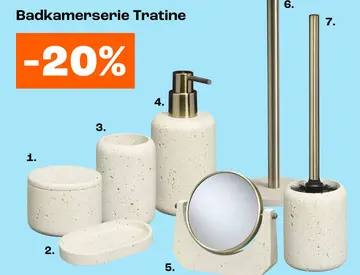 Aanbieding: Badkamerserie Tratine