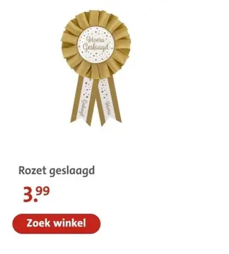 Aanbieding: Rozet geslaagd