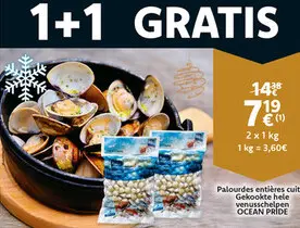 Offre: Palourdes entières cuites
