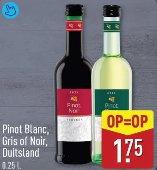 Aanbieding: Pinot Blanc, Gris of Noir