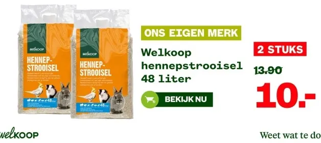 Aanbieding: hennepstrooisel
