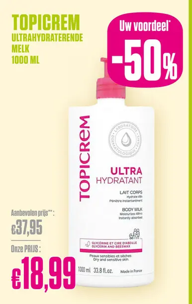 Promotie: Topicrem Ultrahydraterende melk
