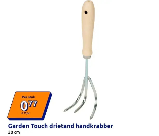 Aanbieding: Garden Touch drietand handkrabber