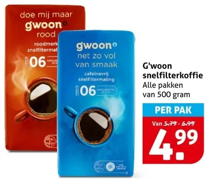 Aanbieding: Snelfilterkoffie