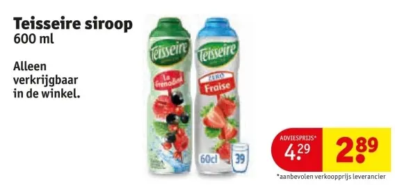 Aanbieding: siroop