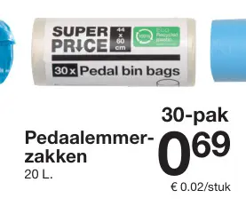 Aanbieding: Pedaalemmerzakken