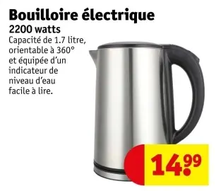 Offre: Bouilloire électrique