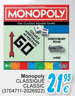 Offre: Monopoly CLASSIQUE CLASSIC