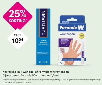Aanbieding: Nestosyl 3-in-1 wondgel of Formule W wrattenpen