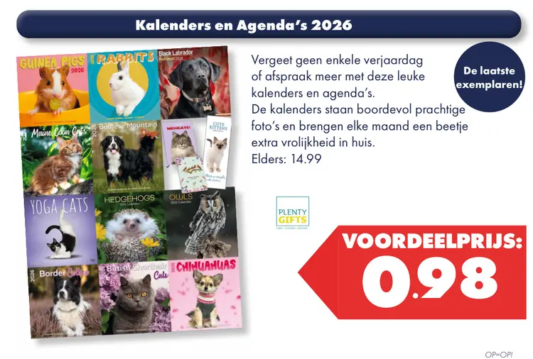 Aanbieding: Kalenders en Agenda's 2026