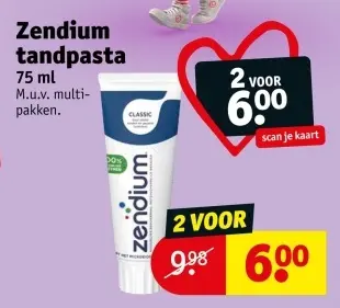 Aanbieding: Zendium tandpasta