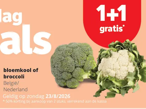 Promotie: Bloemkool of broccoli
