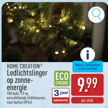 Aanbieding: Ledlichtslinger op zonne-energie