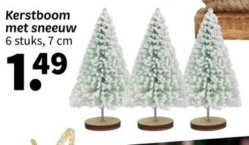 Aanbieding: Kerstboom met sneeuw