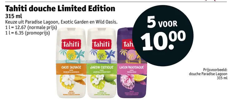 Promotie: Douche Limited Edition