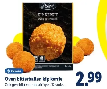Aanbieding: Oven bitterballen kip kerrie