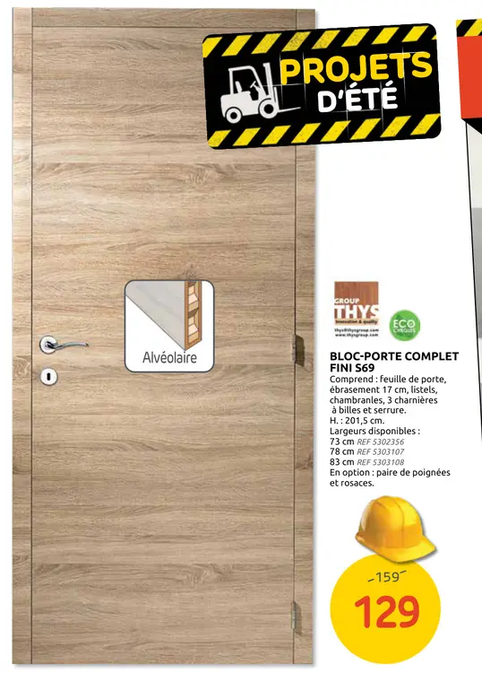 Offre: Bloc-porte complet fini s69