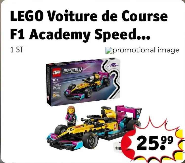 Offre: Voiture de Course F1 Academy Speed Champions