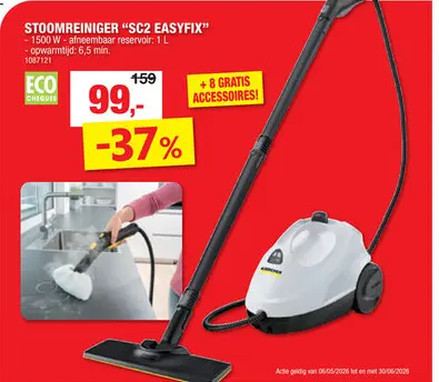 Promotie: Karcher SC2 EasyFix stoomreiniger