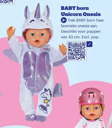 Aanbieding: BABY born Unicorn Onesie