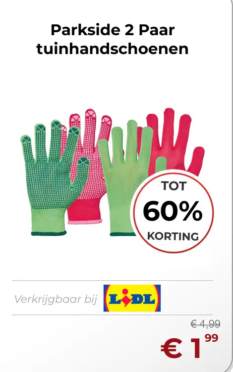 Aanbieding: tuinhandschoenen