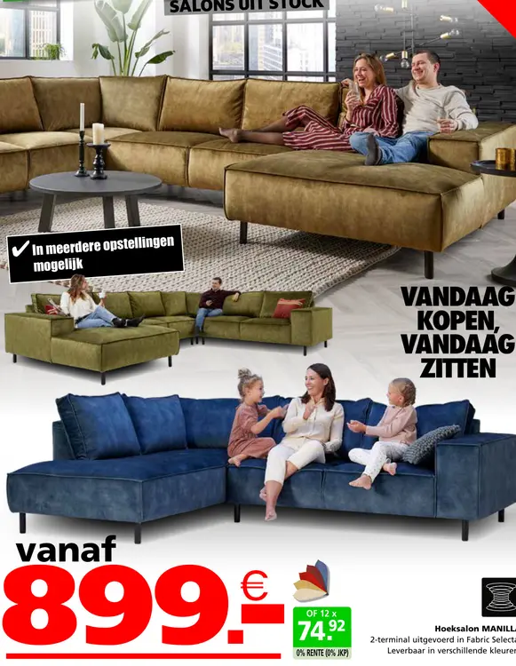 Promotie: Hoeksalon MANILLA