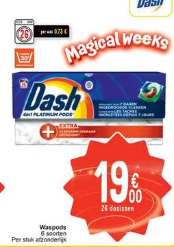 Aanbieding: Dash 4in1 PLATINUM PODS