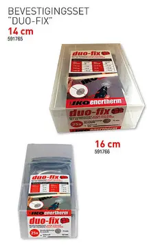 Aanbieding: Bevestigingsset "DUO-FIX"