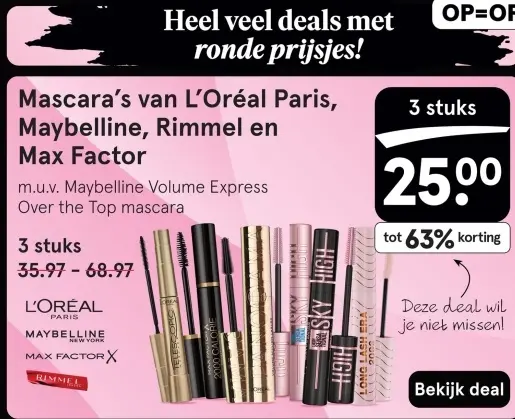 Aanbieding: Mascara's