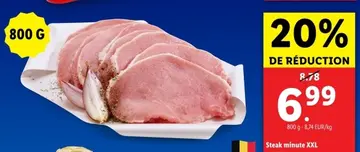 Offre: Steak minute XXL