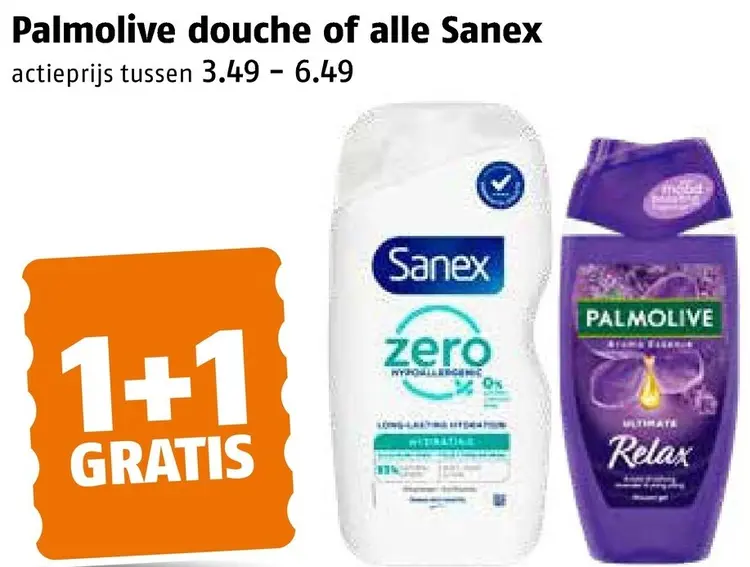 Aanbieding: Douche of alle Sanex