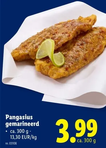 Promotie: Pangasius gemarineerd