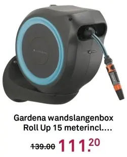 Aanbieding: Gardena wandslangenbox Roll Up