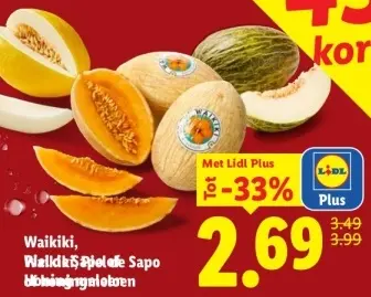 Aanbieding: Waikiki, Waikiki Sapo of honingmeloen