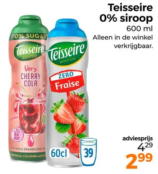 Aanbieding: Teisseire 0% siroop