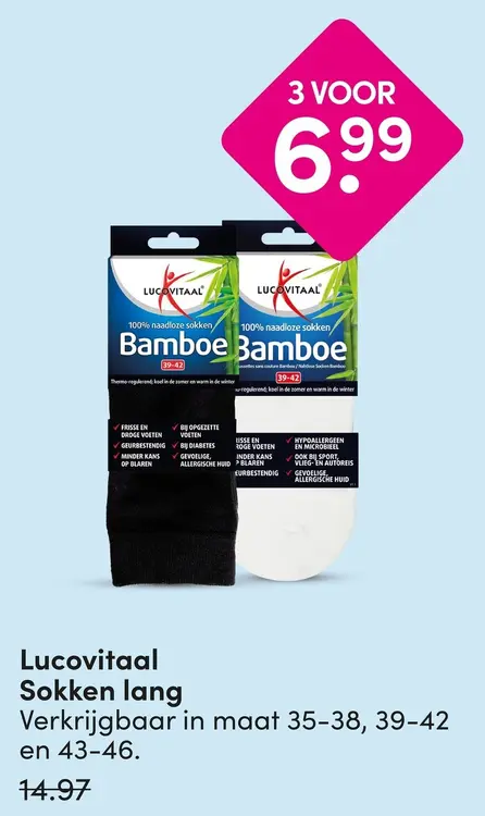 Aanbieding: Lucovitaal Sokken lang
