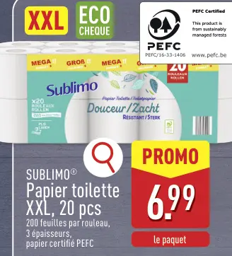 Offre: Papier toilette XXL