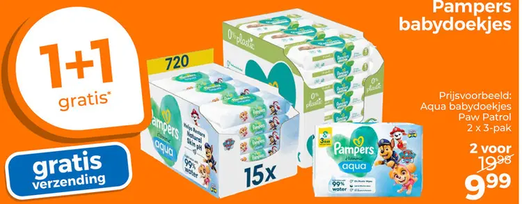 Aanbieding: Pampers babydoekjes