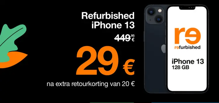 Aanbieding: Refurbished iPhone 13