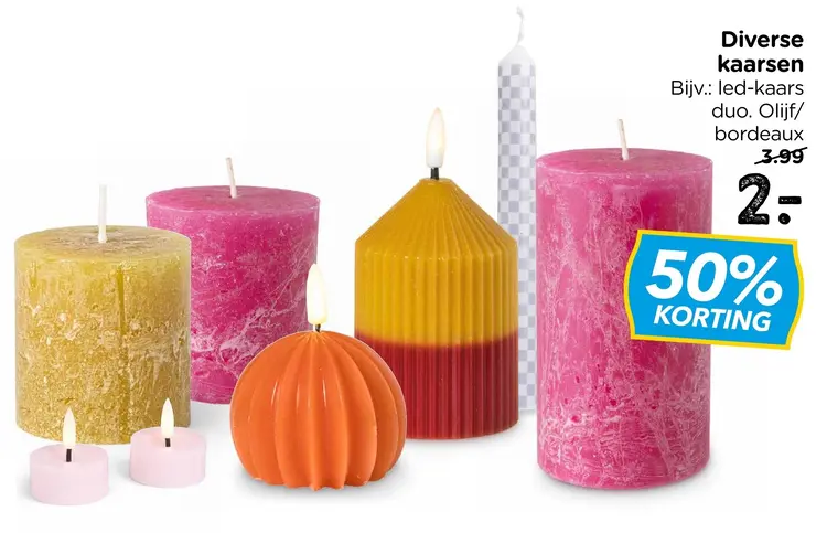 Aanbieding: Diverse kaarsen